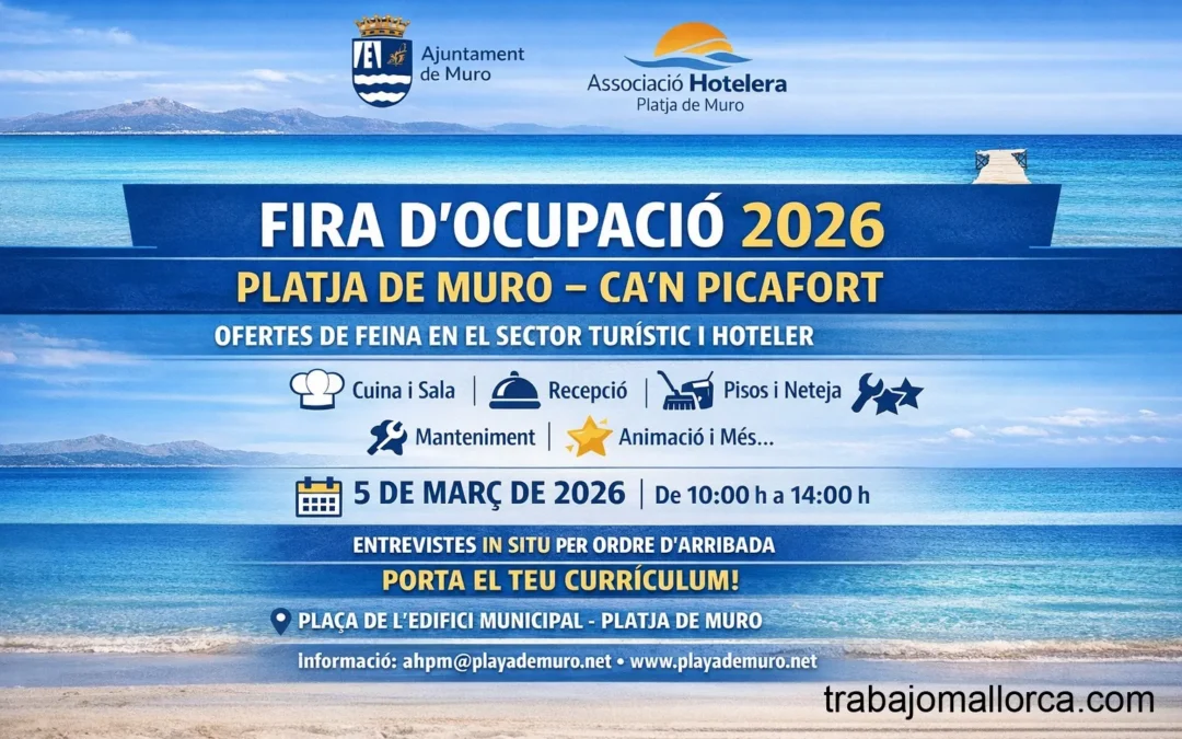 Fira d’ocupació 2026 – Platja de Muro / Ca’n Picafort