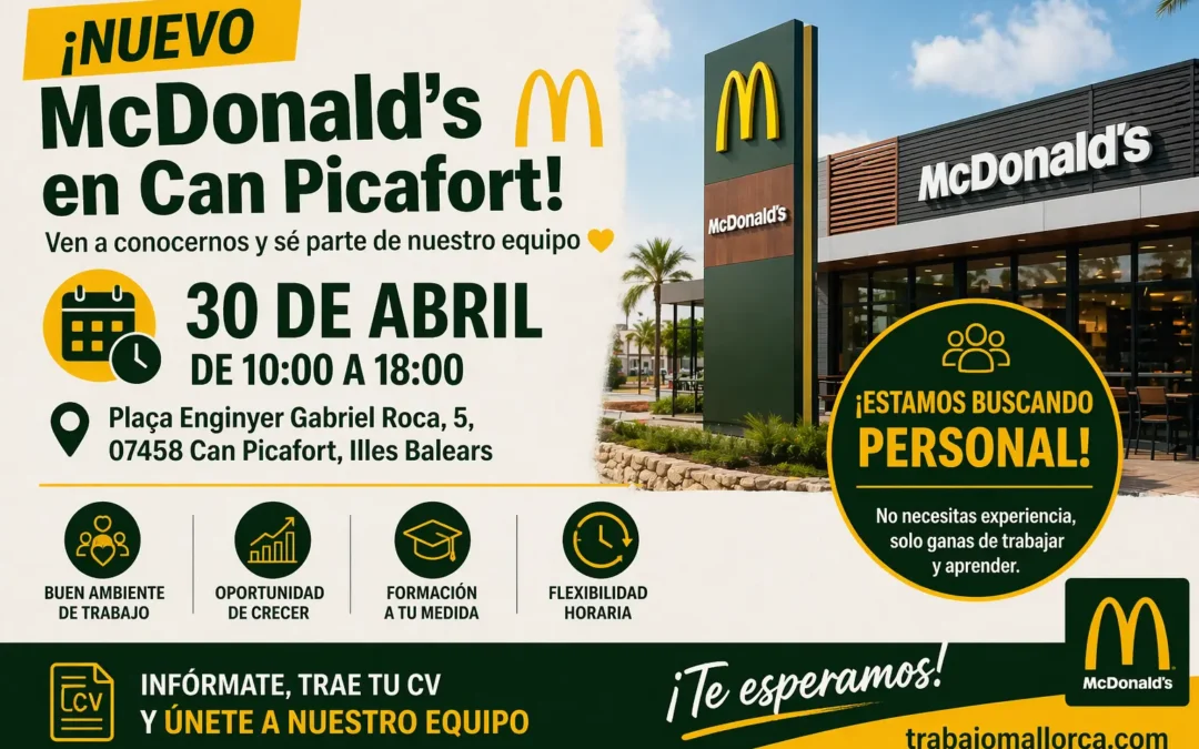 Jornada de selección de personal en McDonald’s Can Picafort