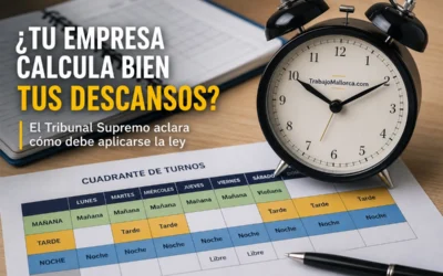¿Tu empresa calcula bien tus descansos? El Tribunal Supremo aclara cómo debe aplicarse la ley