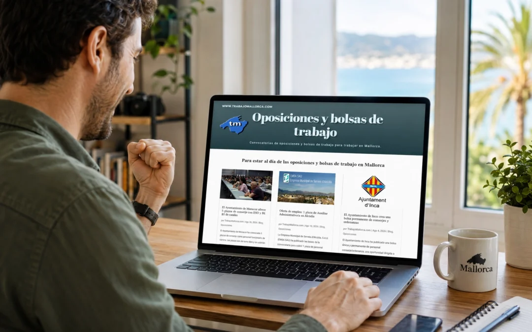 ¿Buscas oposiciones en Mallorca y te pasas el día buscando en mil webs? Esto se ha acabado